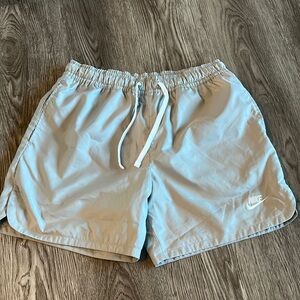 Nike Light Gray Mesh Lined Shorts